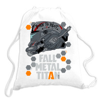 Fall Metal Titan Drawstring Bags | Artistshot