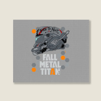 Fall Metal Titan Landscape Canvas Print | Artistshot