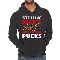 Hockey Stick Stealing Heart Like I Steal Pucks Val Vintage Hoodie | Artistshot