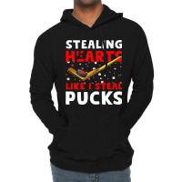 Hockey Stick Stealing Heart Like I Steal Pucks Val Lightweight Hoodie | Artistshot