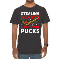 Hockey Stick Stealing Heart Like I Steal Pucks Val Vintage T-shirt | Artistshot