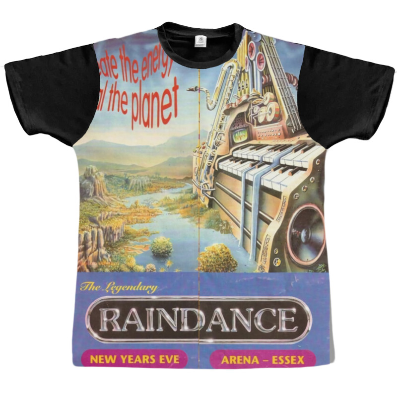 Raindance 90's Rave Flyer Graphic T-shirt by gholamisaqif | Artistshot