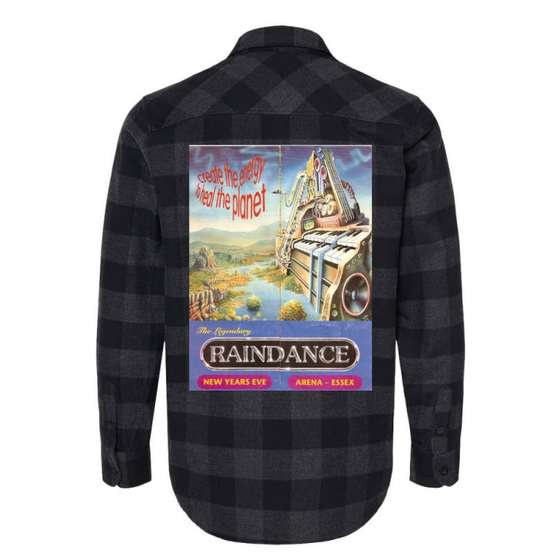 Raindance 90's Rave Flyer Flannel Shirt by gholamisaqif | Artistshot