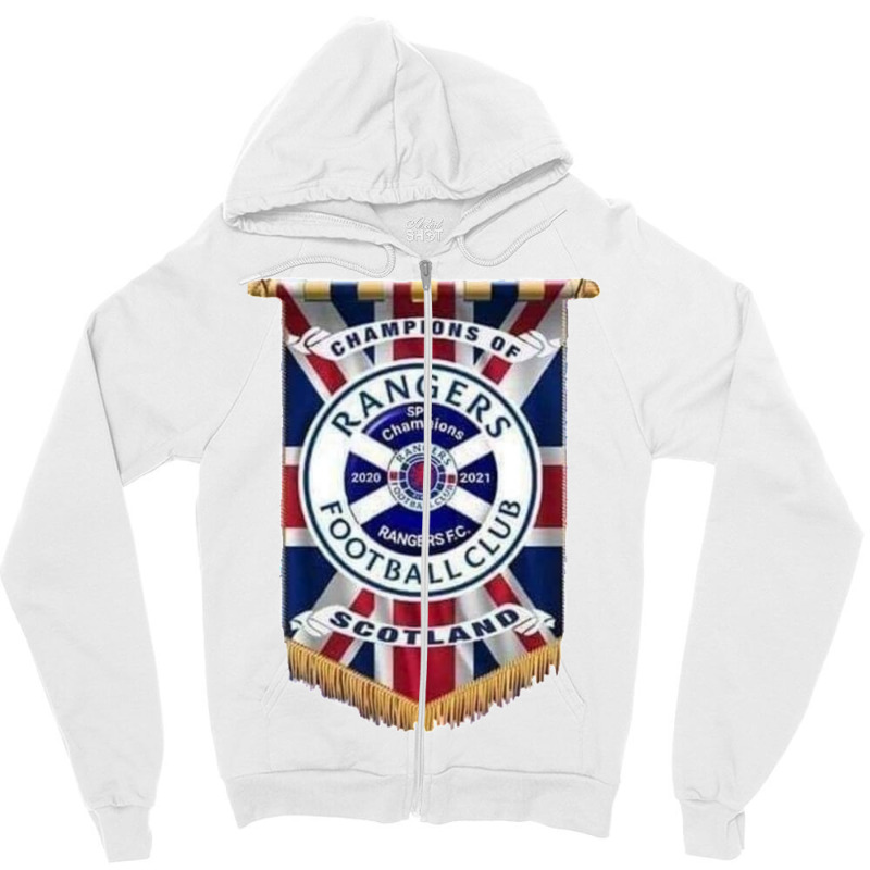 Rangers F.c Champions Zipper Hoodie | Artistshot