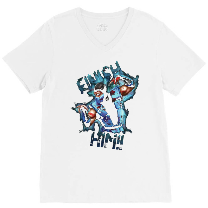 Favorite Finish Him V-neck Tee | Artistshot