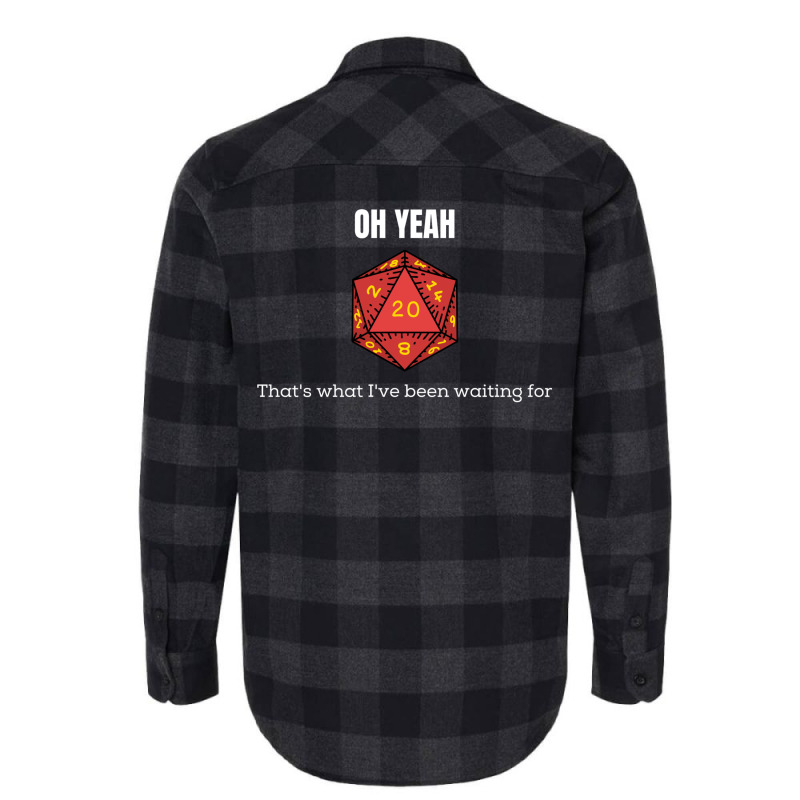 Natural 20 D&d Design Flannel Shirt | Artistshot