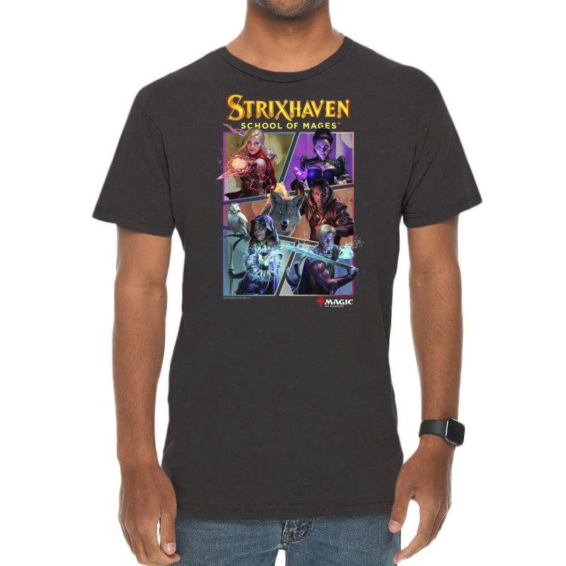 Magic The Gathering Strixhaven Planeswalkers Panel Vintage T-shirt | Artistshot