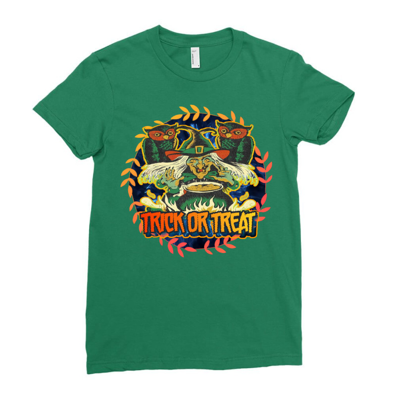 Trick Or Treat 3.2 Ladies Fitted T-Shirt by gemmmohaidw | Artistshot