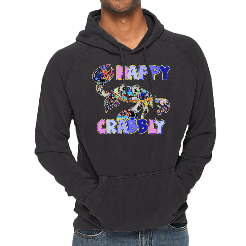 Happy Crabbly Vintage Hoodie | Artistshot