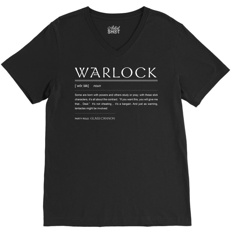 Warlock Definition V-Neck Tee by ysraageta9 | Artistshot