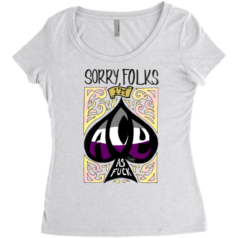 Ace As Fuck Women's Triblend Scoop T-shirt by bataakamowd | Artistshot