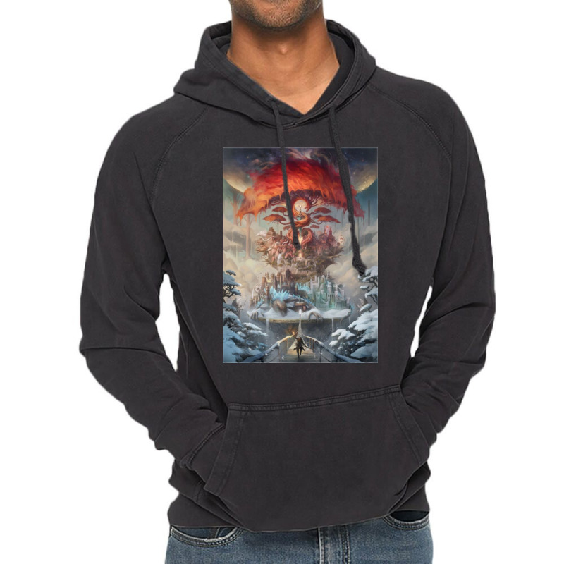 The Painted World Vintage Hoodie by LisaRMcFarland | Artistshot