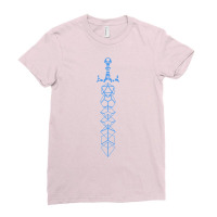 The Polyhedral Dice Collector's Blue Sword Ladies Fitted T-shirt | Artistshot