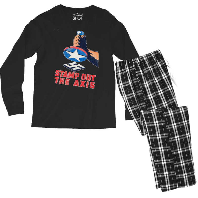 Ww2 War Time Poster Men's Long Sleeve Pajama Set | Artistshot