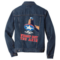 Ww2 War Time Poster Men Denim Jacket | Artistshot