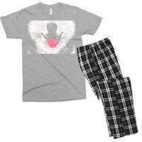 Husky T  Shirtfunny Siberian Husky Lover Face Mask Cute Husky Dog Mout Men's T-shirt Pajama Set | Artistshot