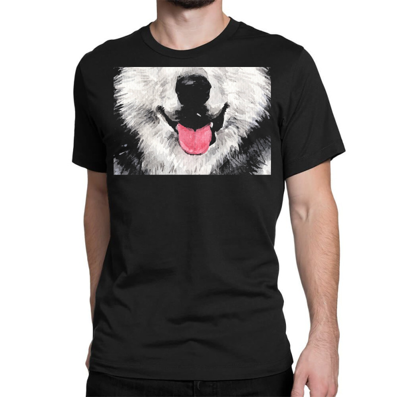 Husky T  Shirtfunny Siberian Husky Lover Face Mask Cute Husky Dog Mout Classic T-shirt by misael23496 | Artistshot