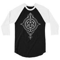 Minimalist Polyhedral D20 Dice Tabletop Rpg Addict 3/4 Sleeve Shirt | Artistshot