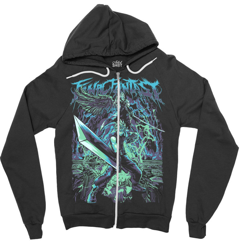 Final Fantasy Fan Art Zipper Hoodie by auwadehmant | Artistshot