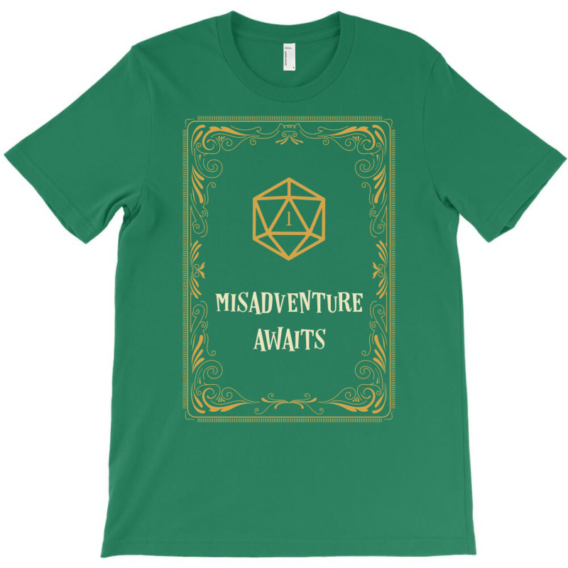 Misadventure Awaits D20 Dice Tabletop Rpg T-shirt | Artistshot