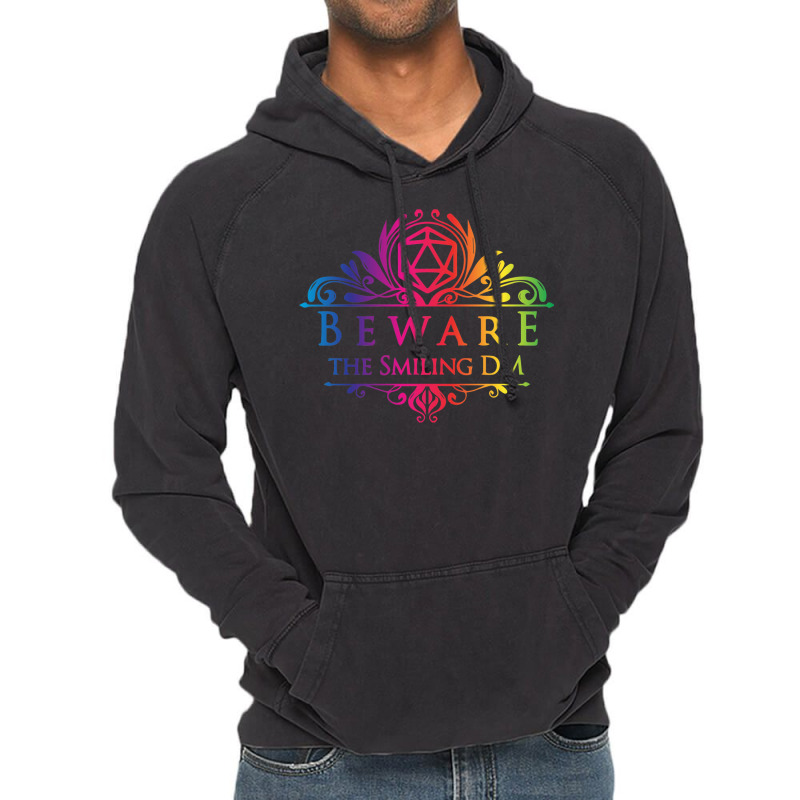 Rainbow Beware The Smiling Dm  When The Dm Smiles Vintage Hoodie | Artistshot