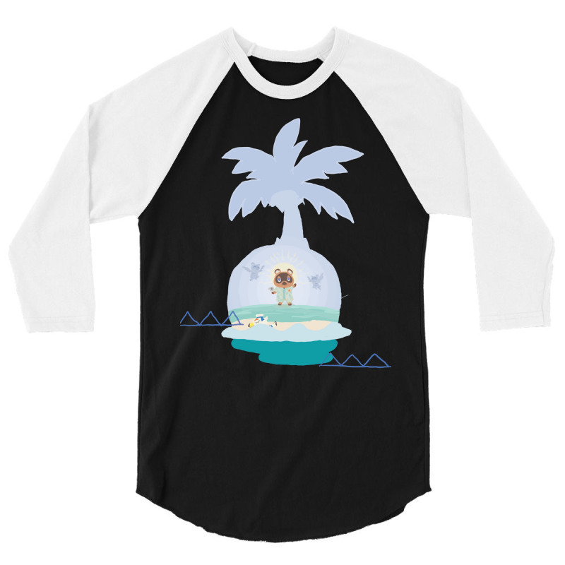 Deserted Island Cult Leaderanimal Crossing New Hor 3/4 Sleeve Shirt by hroubyrant1 | Artistshot