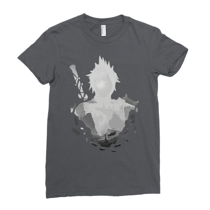 Destiny's Crossroads Grey V. Final Fantasy 7 Ladies Fitted T-Shirt by hroubyrant1 | Artistshot