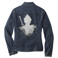 Destiny's Crossroads Grey V. Final Fantasy 7 Ladies Denim Jacket | Artistshot