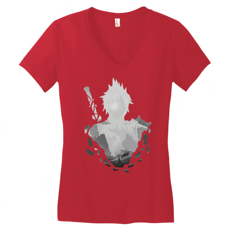 Destiny's Crossroads Grey V. Final Fantasy 7 Women's V-Neck T-Shirt by hroubyrant1 | Artistshot