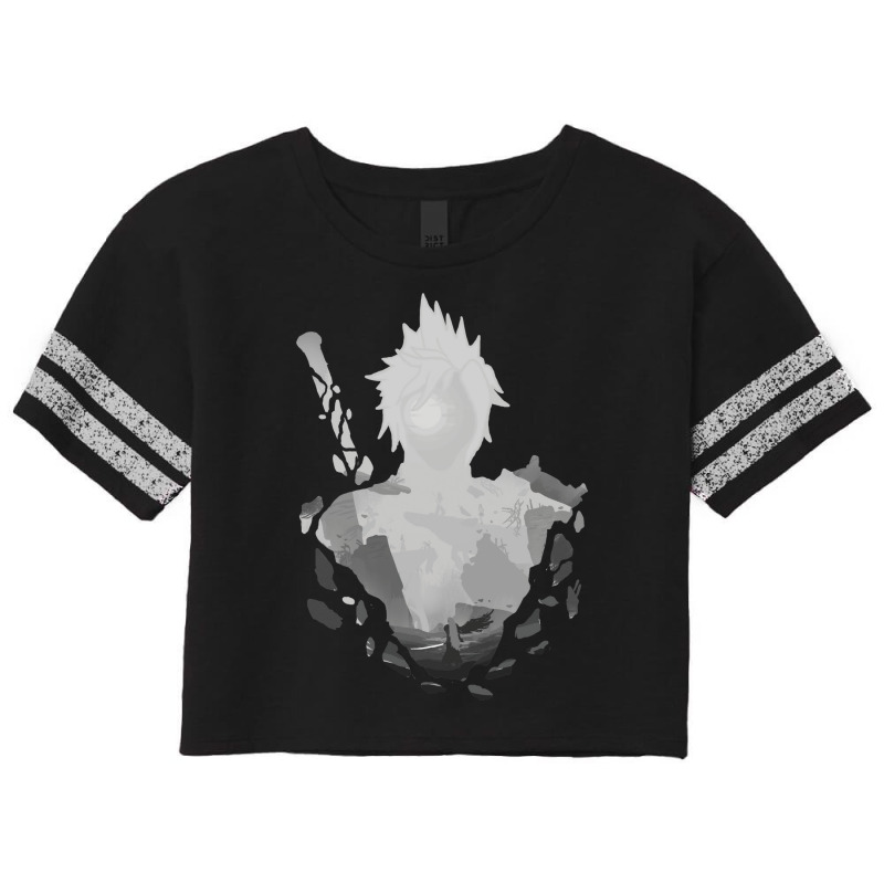 Destiny's Crossroads Grey V. Final Fantasy 7 Scorecard Crop Tee by hroubyrant1 | Artistshot