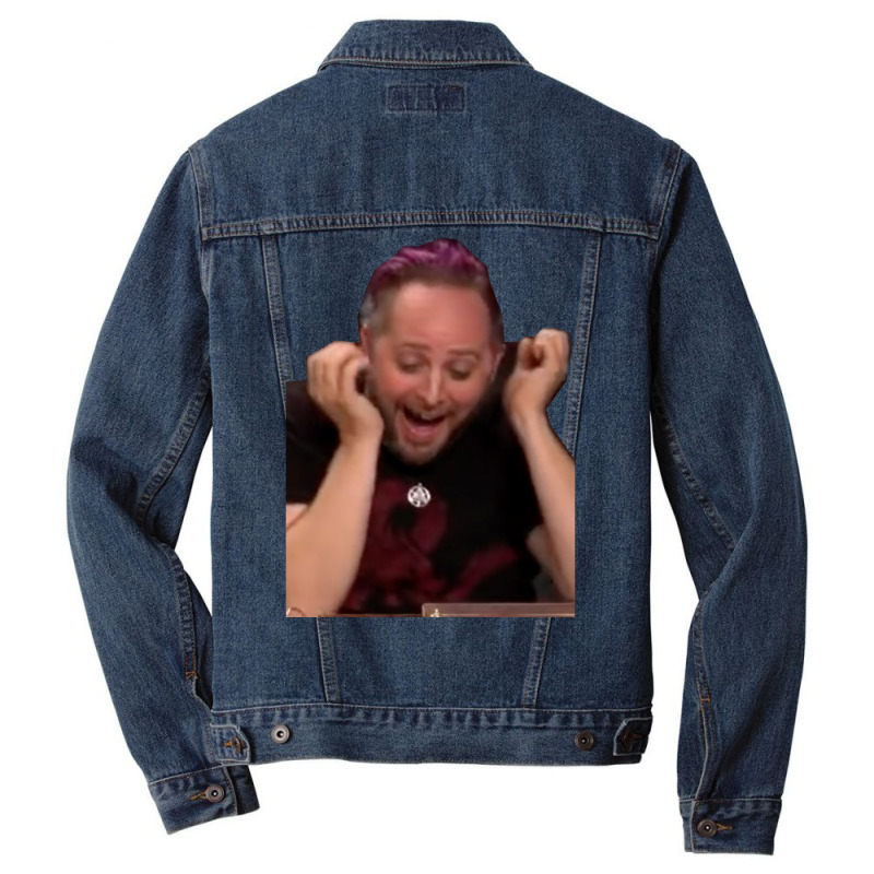 Taliesin Jaffe   Crititcal Role Meme Face Caduceus Men Denim Jacket | Artistshot