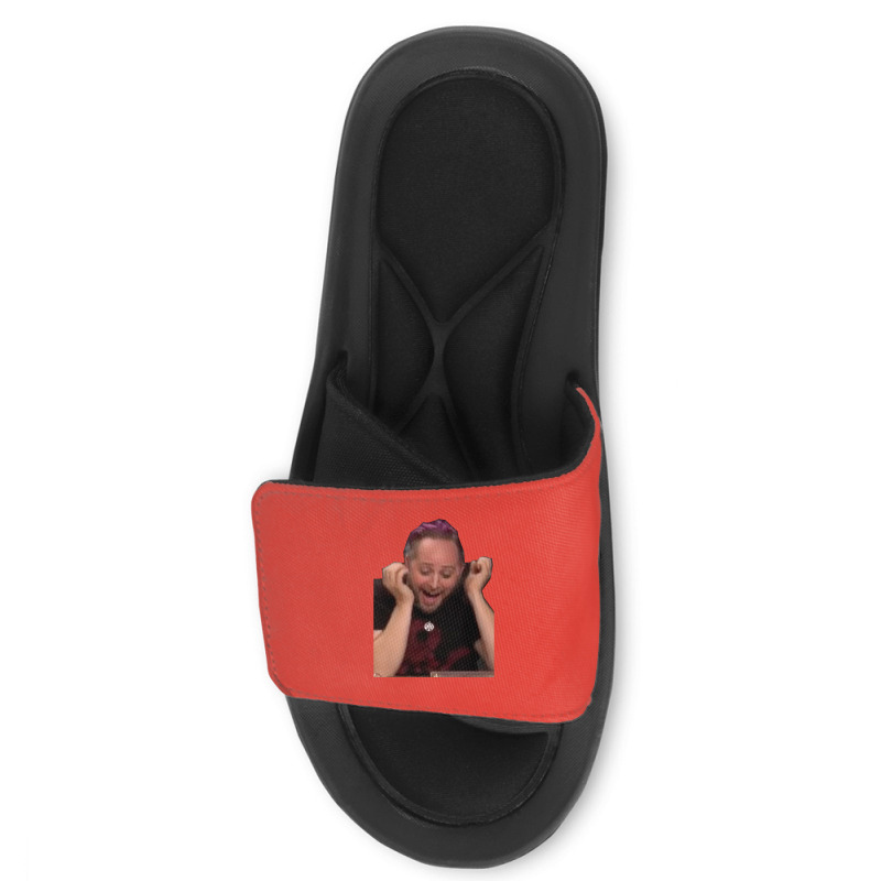 Taliesin Jaffe   Crititcal Role Meme Face Caduceus Slide Sandal | Artistshot