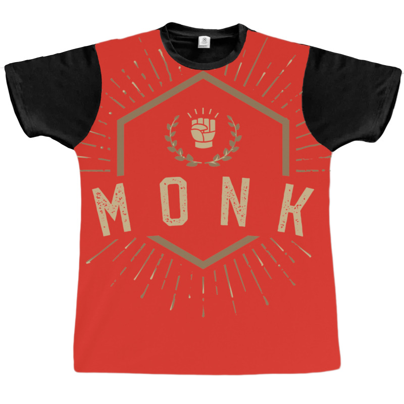 Monk Character Class Roleplaying Game Tabletop Rpg Graphic T-shirt | Artistshot