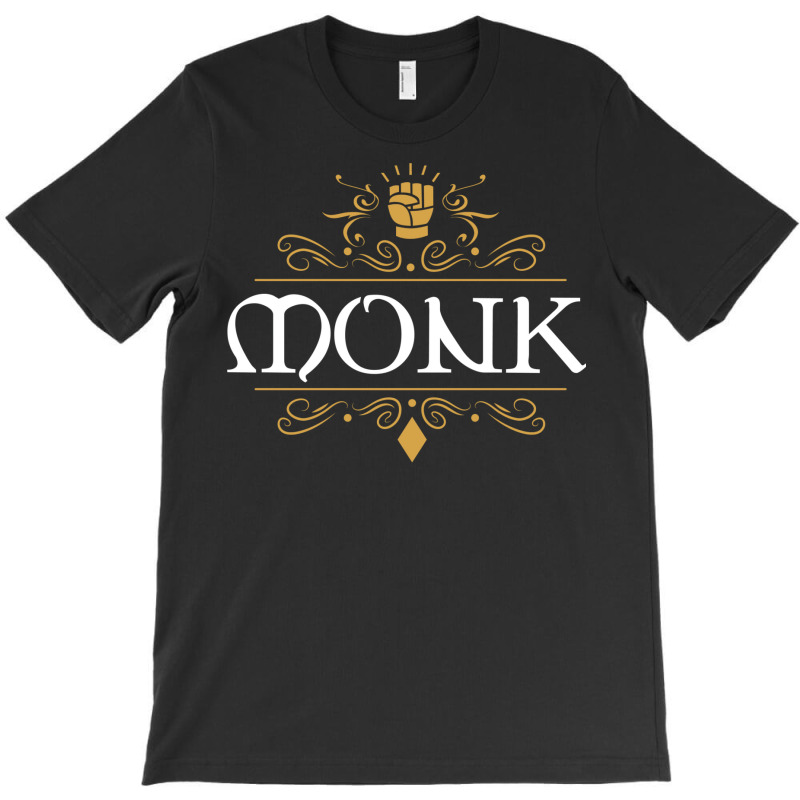 Monk Slaying Dragons In Dungeons Rpg T-shirt | Artistshot