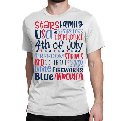 4th of July Subway Art Classic T-Shirt by Artistshot