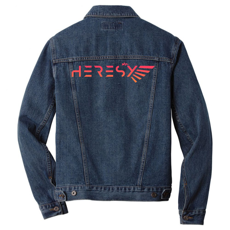 Heresy Gradient Miniature Wargaming Emblem Men Denim Jacket by gawubiesun | Artistshot