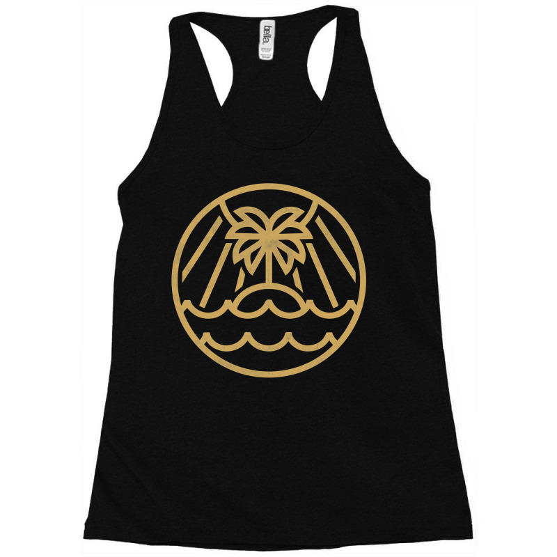 Nature Island Line Art Design Racerback Tank by anikiesnitsf | Artistshot