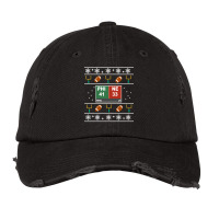 Final Score Ugly Sweater Vintage Cap | Artistshot