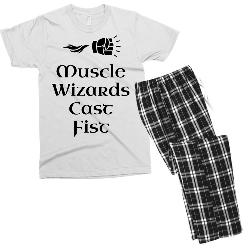 Muscle Wizard Cast Fist Men's T-shirt Pajama Set | Artistshot