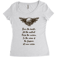 For The Emperor Let None Survive Wargaming Women's Triblend Scoop T-shirt | Artistshot