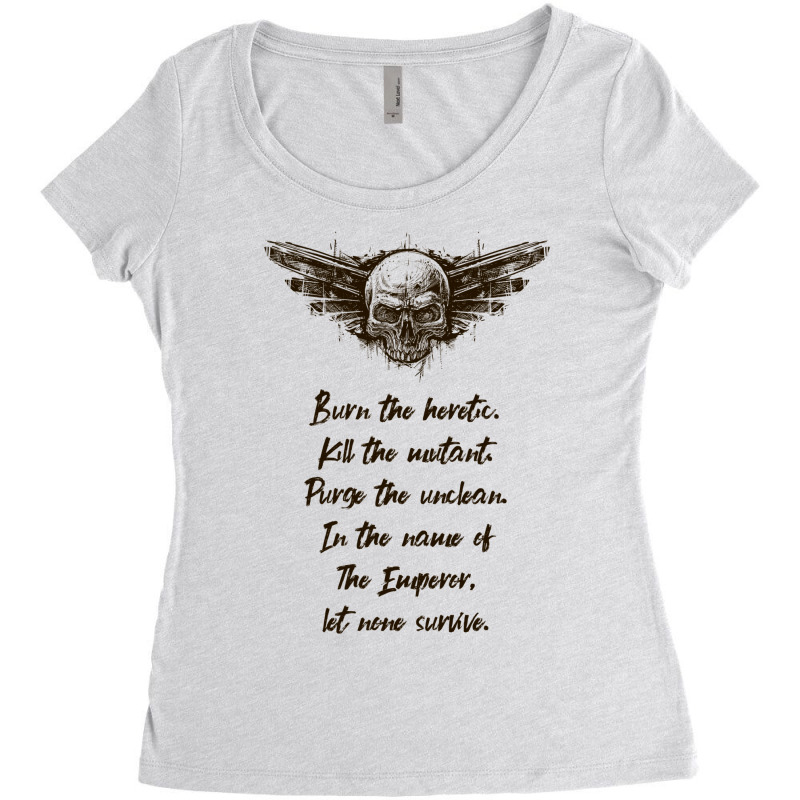 For The Emperor Let None Survive Wargaming Women's Triblend Scoop T-shirt by auwadehmant | Artistshot