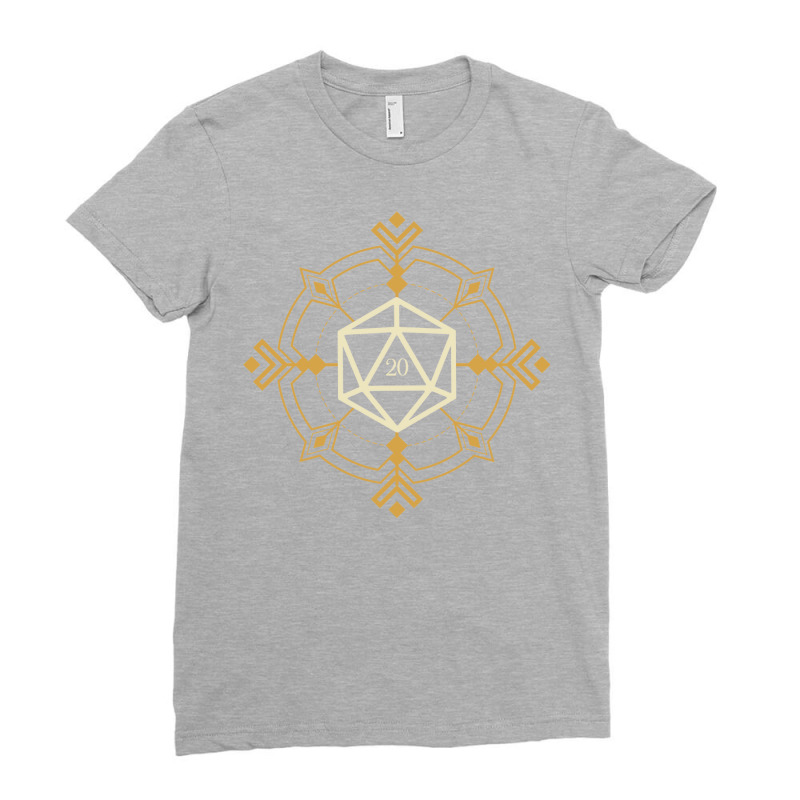 Magical Esoteric D20 Dice Ladies Fitted T-Shirt by boricanamisd | Artistshot