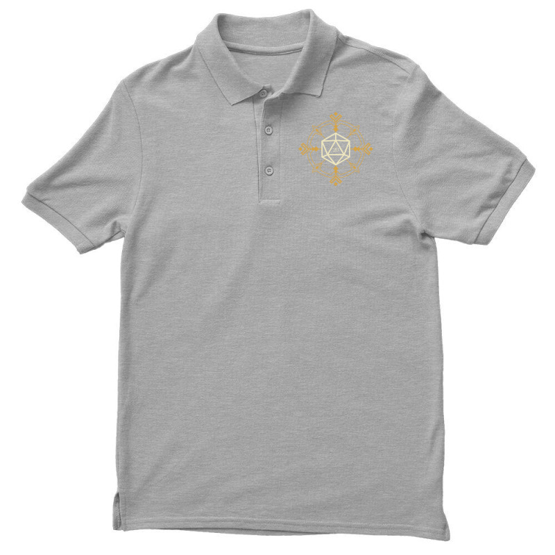 Magical Esoteric D20 Dice Men's Polo Shirt by boricanamisd | Artistshot