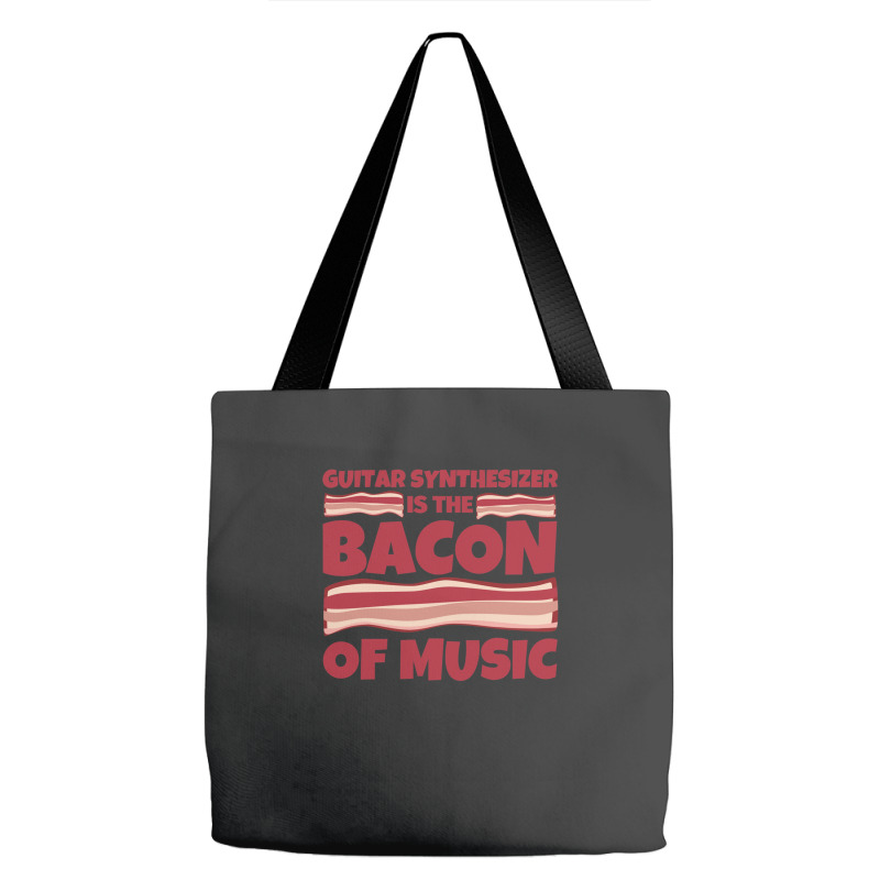 Guitar Synthesizer Gifts Bacon Of Music Tote Bags | Artistshot