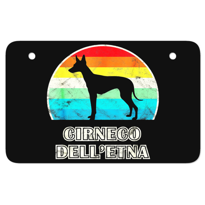 Cirneco Dell Etna Vintage Atv License Plate | Artistshot