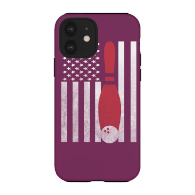 Bowling Bowler - America Usa Flag Iphone 12 Case Designed By Rardesign