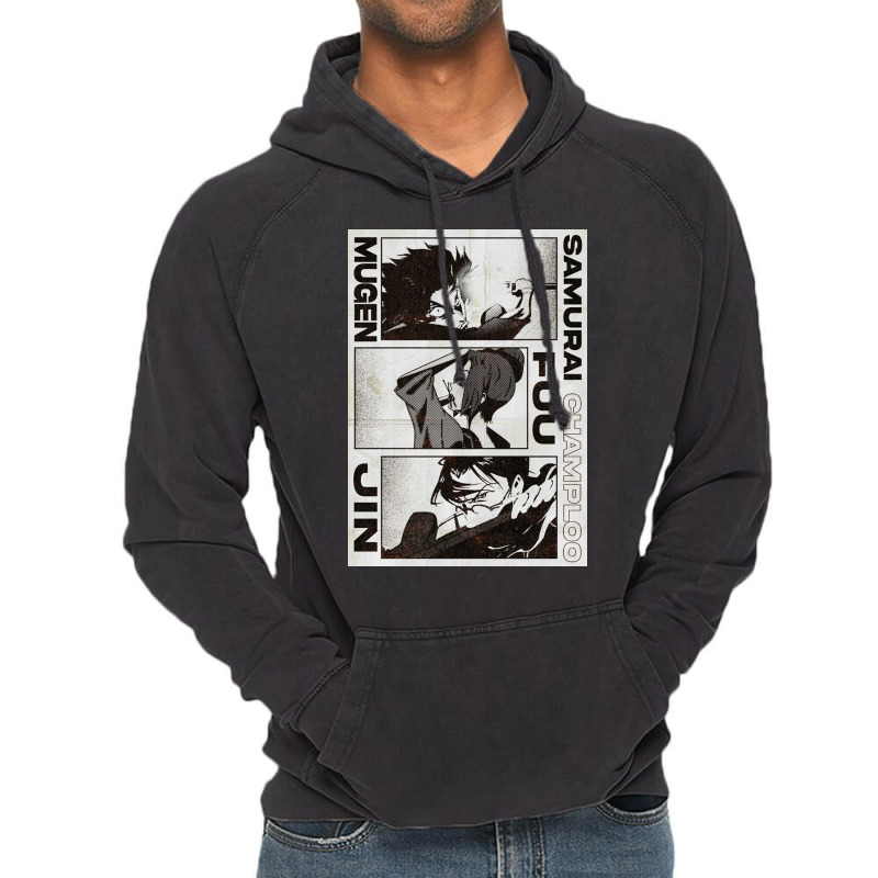 Samurai Champloo Half Tone Vintage Hoodie by nancycostas | Artistshot