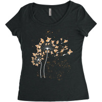 Cute Corgi Flower Dandelion Dog Lovers Corgi Tee W Women's Triblend Scoop T-shirt | Artistshot