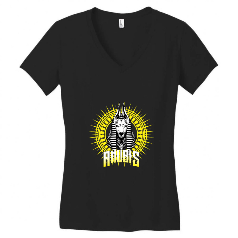 Anubis Women's V-Neck T-Shirt by Zico | Artistshot