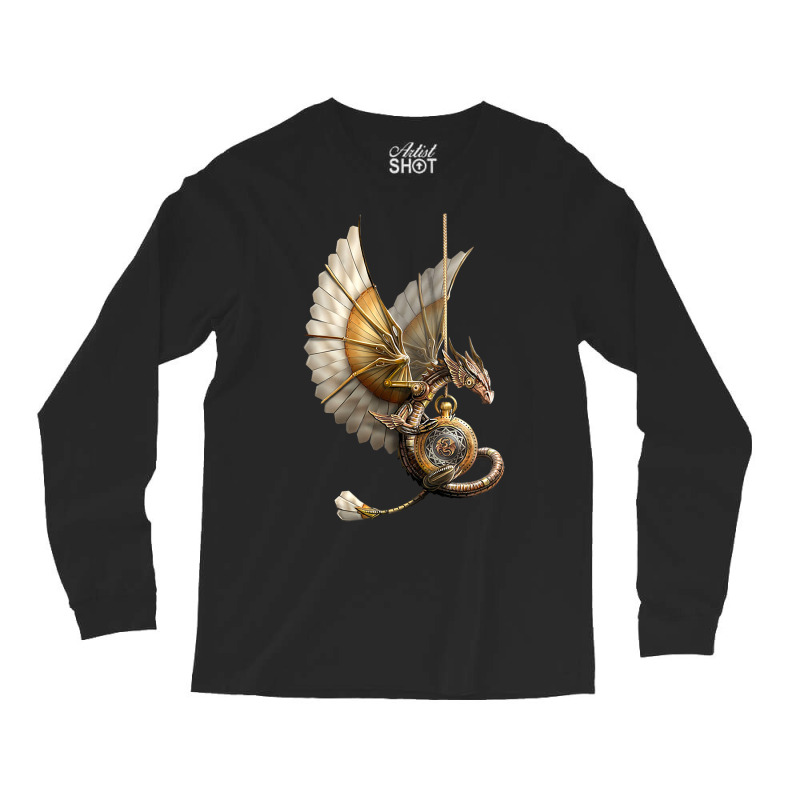 Steampunk Dragon On Watch Gift Vintage Long Sleeve Shirts by spreesgomez | Artistshot